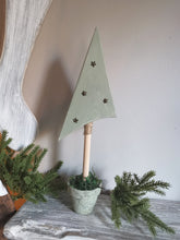 Load image into Gallery viewer, Angled wooden potted trees

