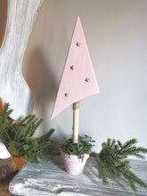 Load image into Gallery viewer, Angled wooden potted trees
