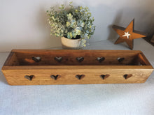 Load image into Gallery viewer, Double sided chunky wooden heart crate
