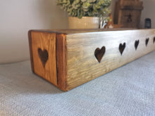 Load image into Gallery viewer, Double sided chunky wooden heart crate
