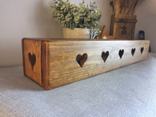 Load image into Gallery viewer, Double sided chunky wooden heart crate
