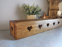 Load image into Gallery viewer, Double sided chunky wooden heart crate
