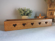 Load image into Gallery viewer, Double sided chunky wooden heart crate
