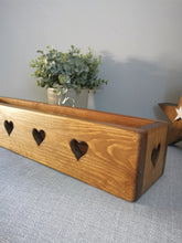 Load image into Gallery viewer, Double sided chunky wooden heart crate
