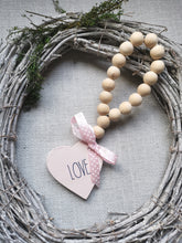 Load image into Gallery viewer, Wooden Heart bead garland
