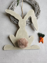 Load image into Gallery viewer, Hanging Wooden Floppy eared Bunny - choice of tail
