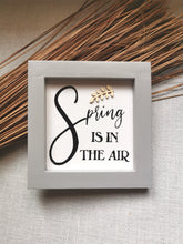 Load image into Gallery viewer, Canvas framed Sign - Spring is in the Air
