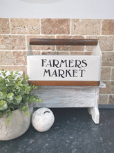 Load image into Gallery viewer, Metal &amp; Wood Storage Trug
