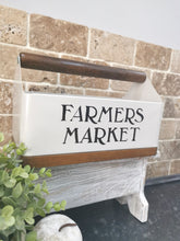 Load image into Gallery viewer, Metal &amp; Wood Storage Trug
