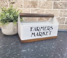 Load image into Gallery viewer, Metal &amp; Wood Storage Trug
