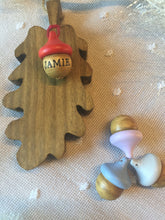 Load image into Gallery viewer, Wooden Hanging Oak Leaf &amp; personalised Acorn - children gift keepsake memory Mother's Day Easter home decor New Home Gift
