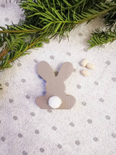 Load image into Gallery viewer, Wooden Easter Rabbit, gift ornament , Nursery decor, Mothers Day , Housewarming Present, Easter home decor

