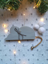 Load image into Gallery viewer, Wooden mouse with bell, Home gift, mouse decor, wooden animal decor
