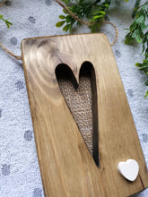 Load image into Gallery viewer, Wooden Heart plaque, wall hanging, tiered tray
