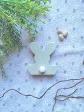 Load image into Gallery viewer, Wooden Easter Rabbit, gift ornament , Nursery decor, Mothers Day , Housewarming Present, Easter home decor
