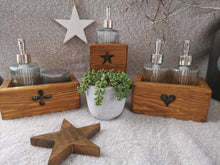 Load image into Gallery viewer, Soap dispenser, bathroom accessories, soap dispenser holder, wooden storage, soap pump, bathroom storage,
