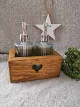 Load image into Gallery viewer, Soap dispenser, bathroom accessories, soap dispenser holder, wooden storage, soap pump, bathroom storage,
