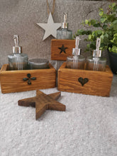 Load image into Gallery viewer, Soap dispenser, bathroom accessories, soap dispenser holder, wooden storage, soap pump, bathroom storage,
